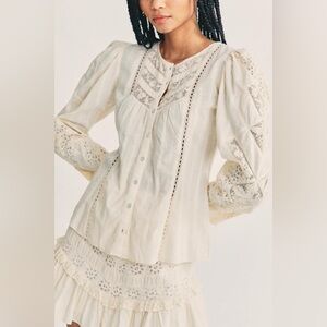 LoveShackFancy Broadway Blouse